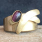 Christophe Poly Rings Purple on Brushed Gold - Brainchild Designs