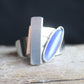Christophe Poly Rings -Blue with Rectangle - Brainchild Designs