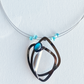 Christophe Poly Necklaces - Turquoise with Black Loops - Brainchild Designs