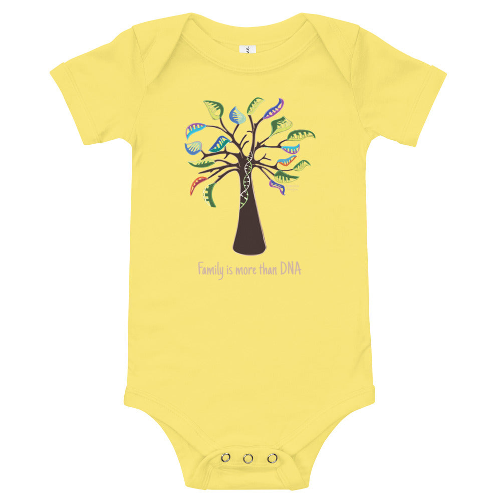 Family is More than DNA -Baby short sleeve onsie - Brainchild Designs