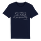 Drama Belongs in Window Treatments - Adult Organic Unisex Crewneck T-shirt - Brainchild Designs