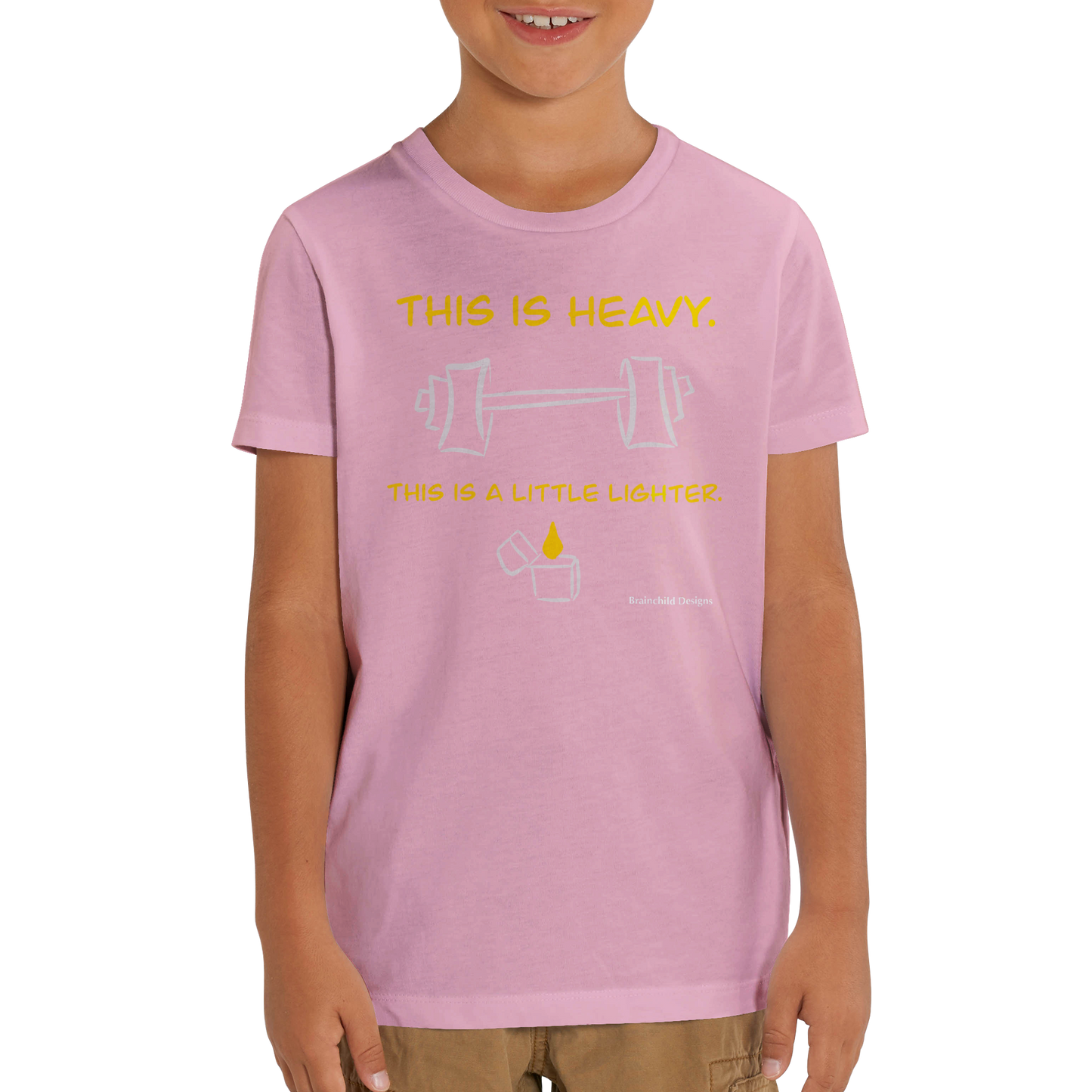 Little Lighter - Youth Organic Kids Crewneck T-Shirt