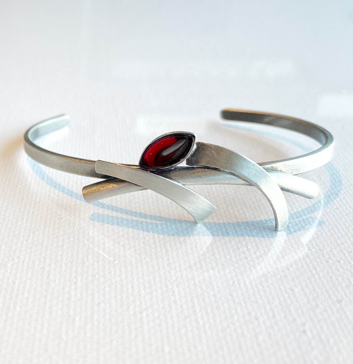 Christophe Poly Cuffs - Small - Red Oval - Brainchild Designs