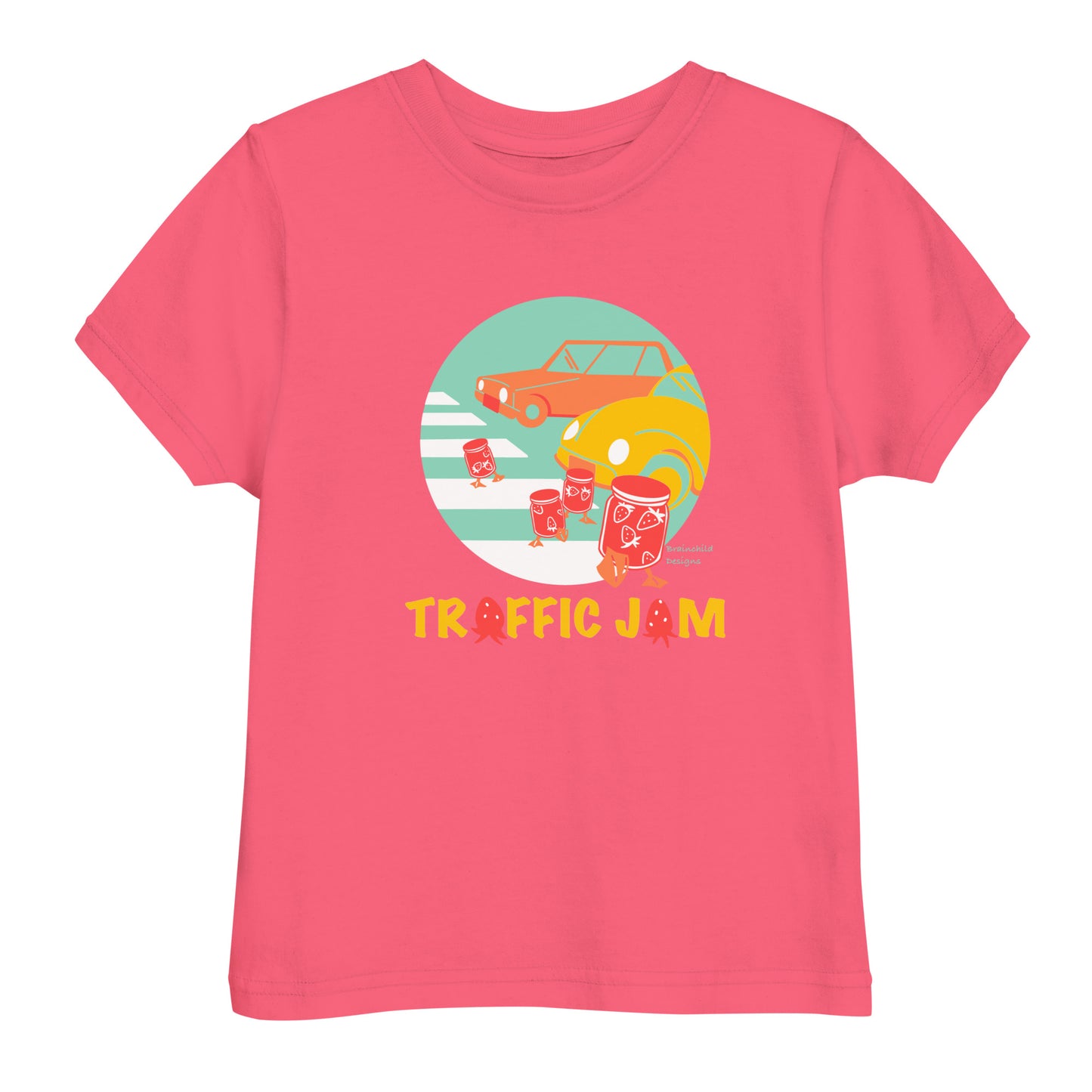 A Twist on Traffic Jam - Toddler Unisex Jersey T-Shirt - Brainchild Designs