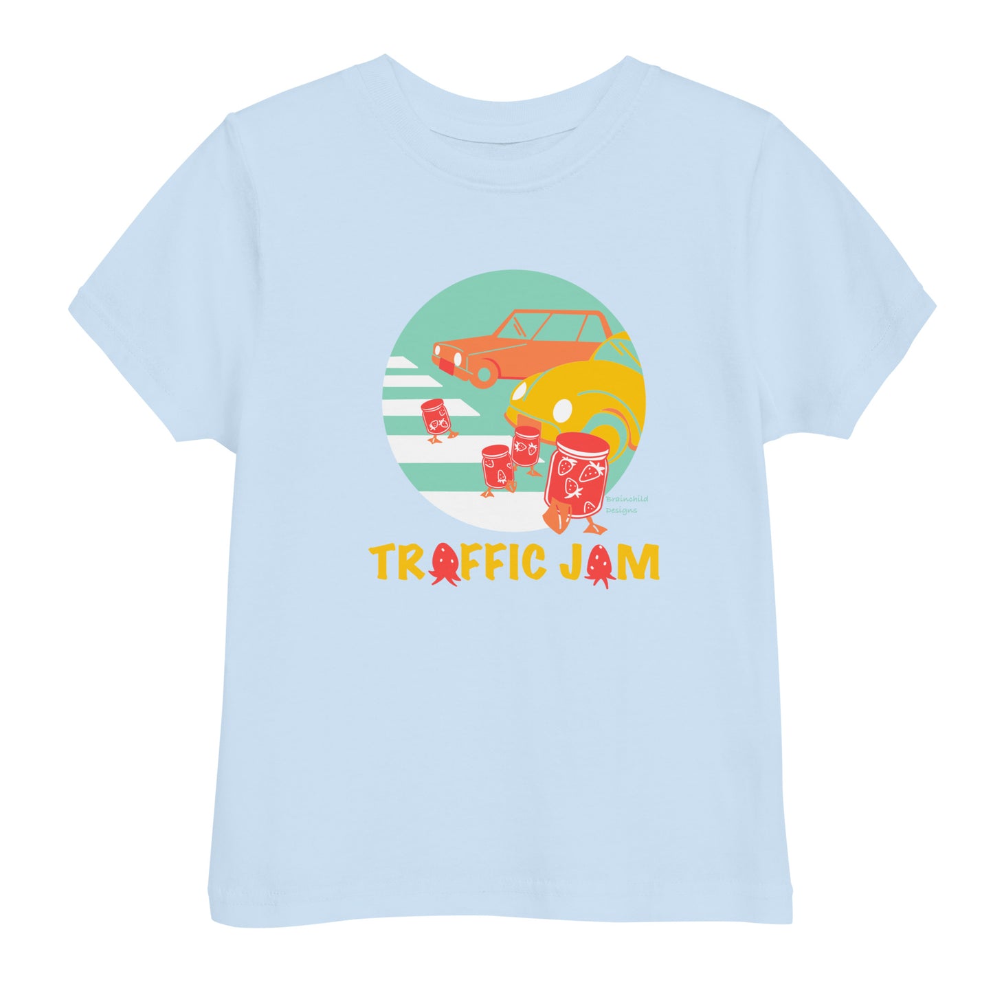 A Twist on Traffic Jam - Toddler Unisex Jersey T-Shirt - Brainchild Designs