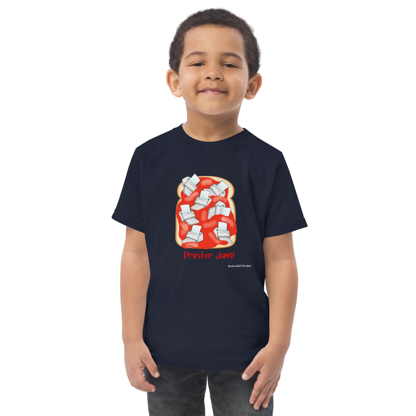 Printer Jam -Toddler jersey t-shirt - Brainchild Designs