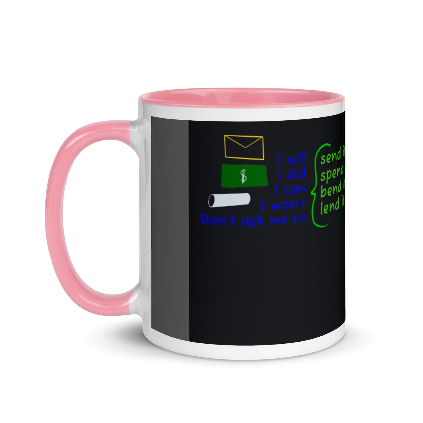 Pre/Past Tense Mug with Color Inside - Brainchild Designs
