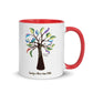 Family is More than DNA  Mug with colour inside- English - Brainchild Designs