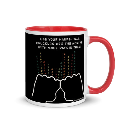 Knuckle Mugs for # of Days in Months - Brainchild Designs