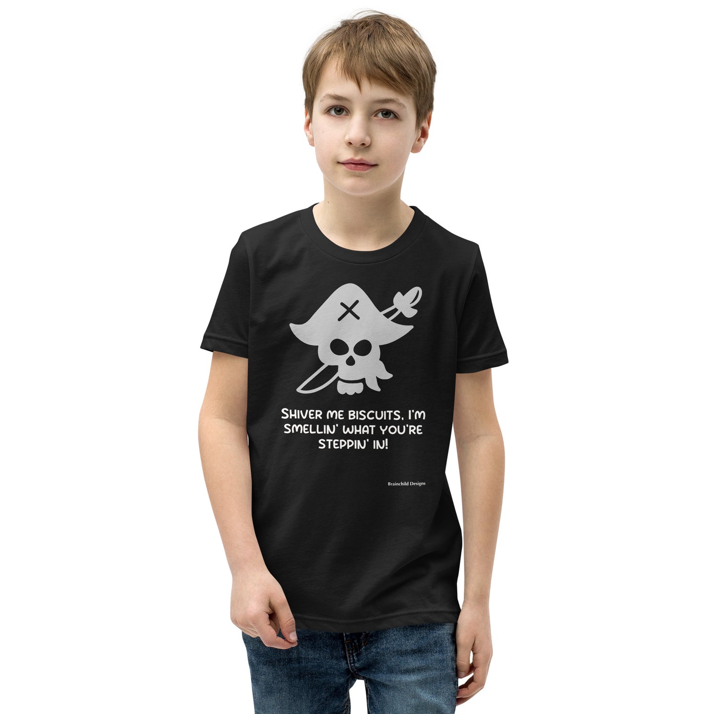 Shiver Me Biscuits - Youth Unisex Short Sleeve T-Shirt