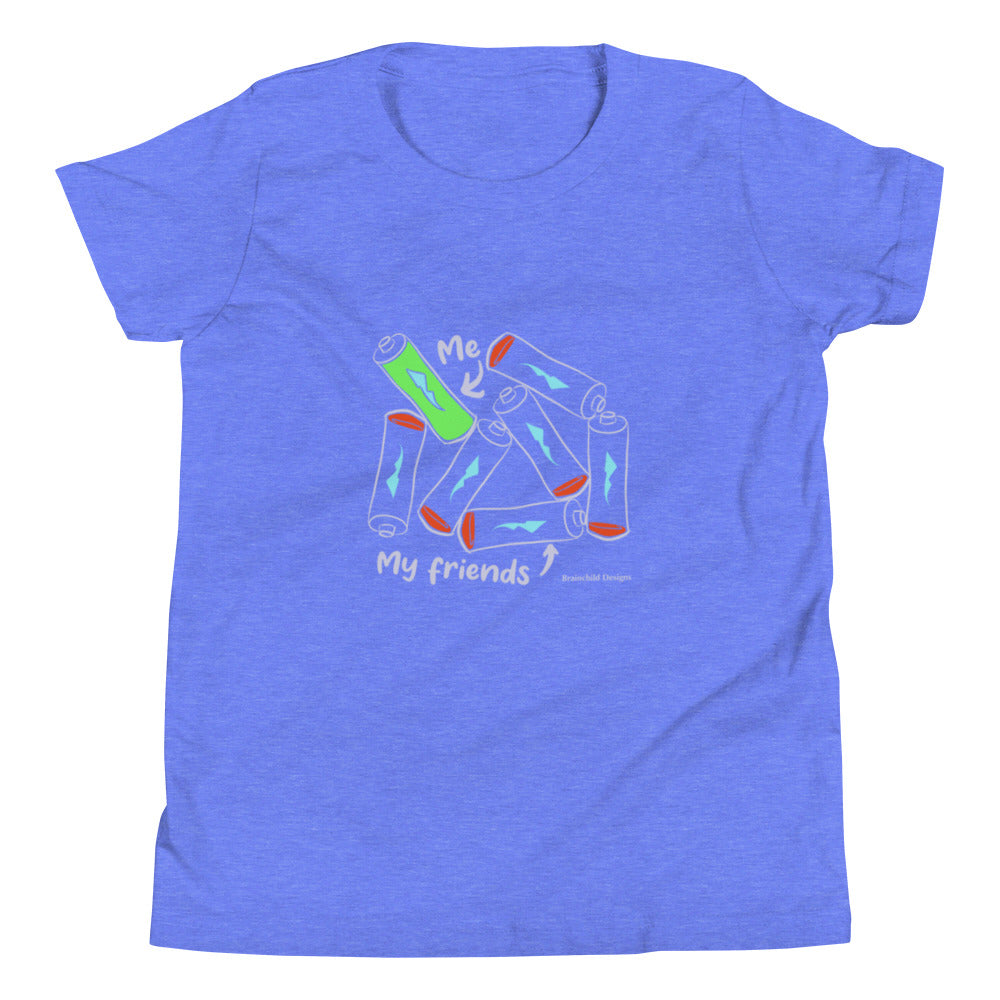 Full of Energy - Youth Unisex Short Sleeve T-Shirt - Brainchild Designs