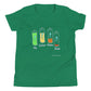 Battery - 4 With Sister, Tired Dad - Youth Short Sleeve T-Shirt - Brainchild Designs